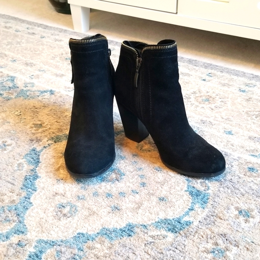 Black Suede Booties